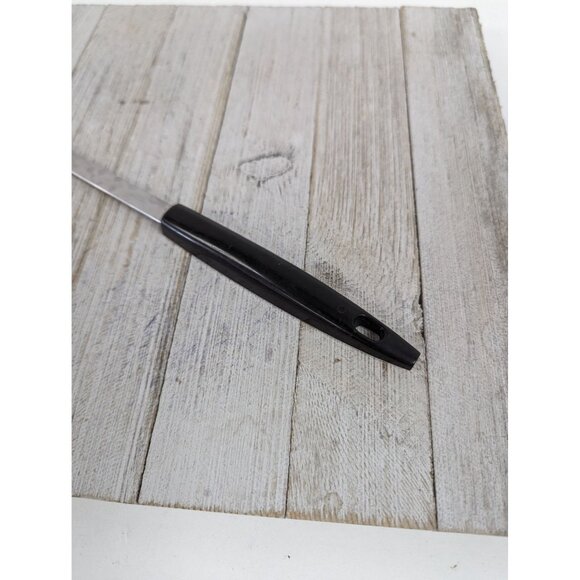 Fruit Handle #6 Stainless Steel Wide Meat Fork 12" USA Vintage - Picture 6 of 7